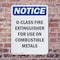Signmission D-Class Fire Extinguisher For OSHA Notice Sign, Plastic, 7in W x 10in L, 2PK OS-2PACK-NS-P-710-V-10940 - alternate 2